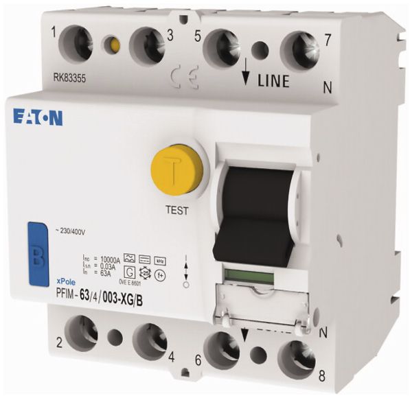 Fehlerstromschutzschalter Eaton PFIM 4P 63A 30mA Typ XG/B
