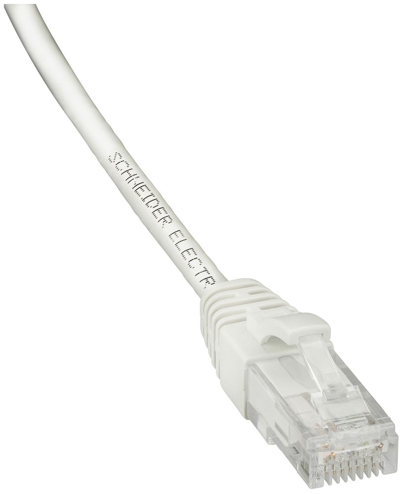 Patchkabel RJ45 Schneider Electric, Kat.6 U/UTP, AWG28, LSZH, weiss, 2m