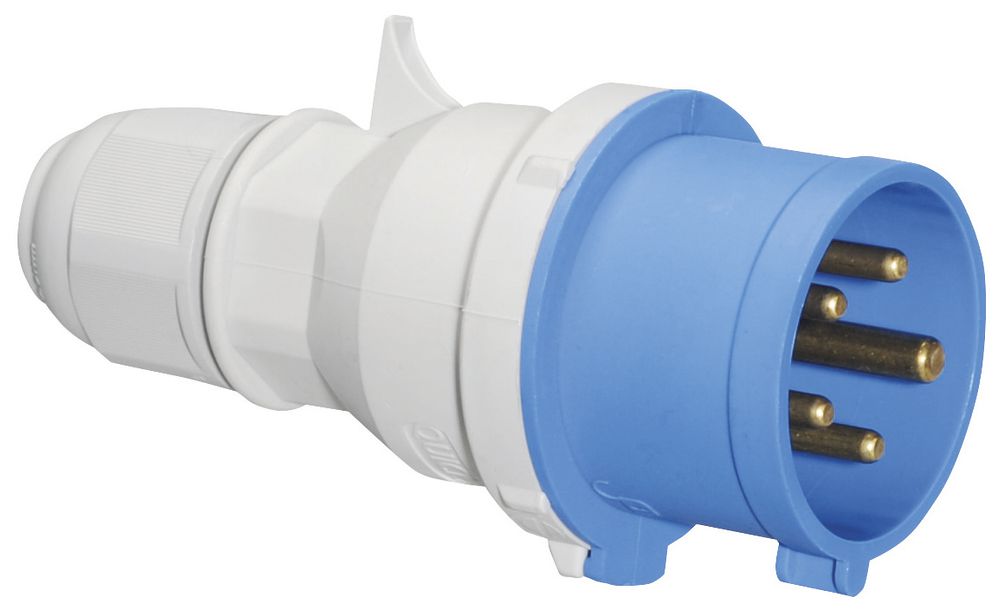 Stecker CEE Bals 16A 5P 230V 9h IP44 Ni QC