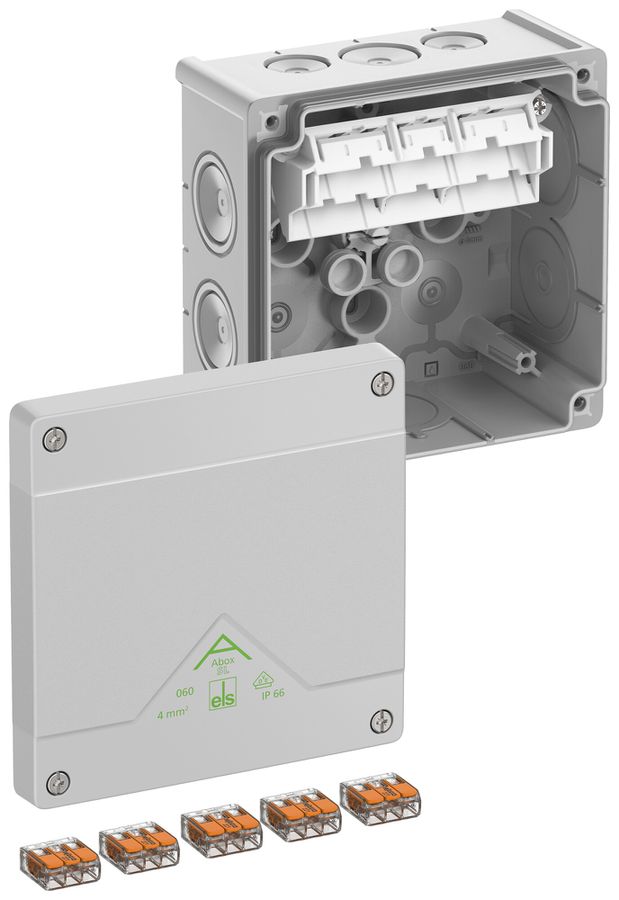 Boîte de dérivation AP Spelsberg Abox SL-4² 127×127×70mm IP66 gr