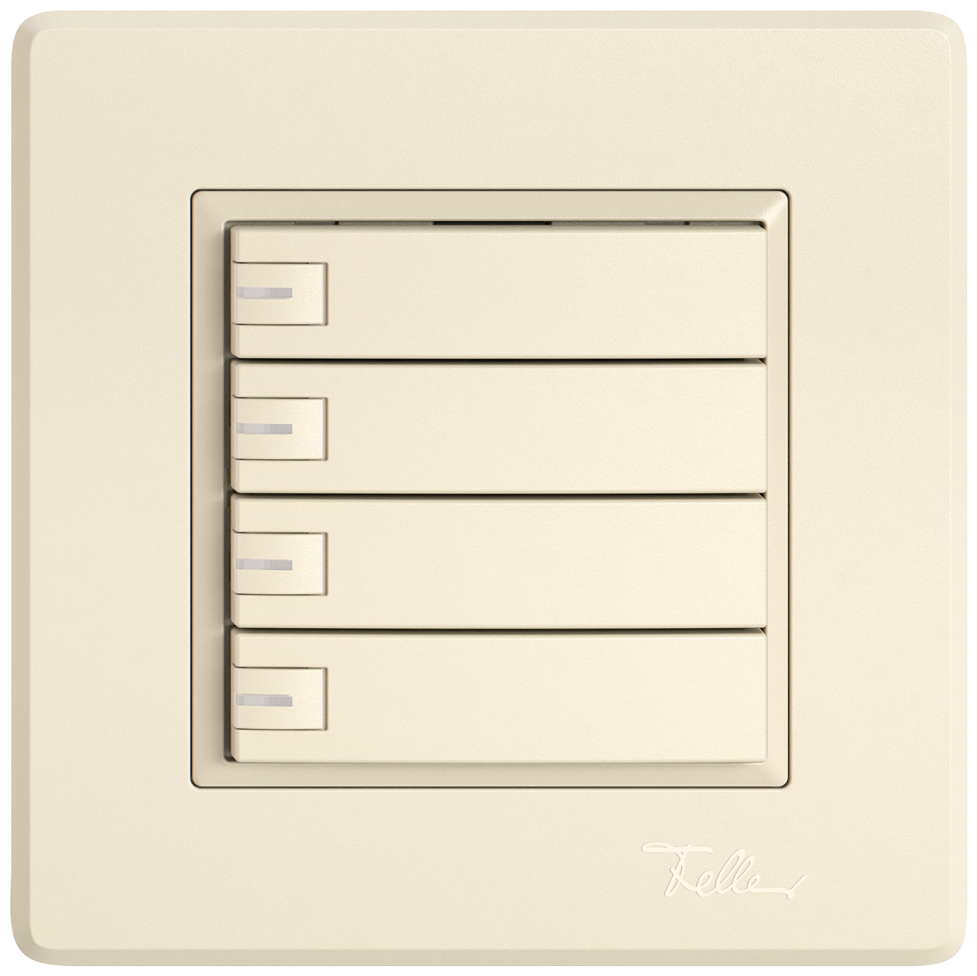 Pulsante KNX RGB INC EDIZIO.liv SNAPFIX® sensore temp.RGB-LED 4× com.1T cr