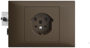 Presa INS EDIZIOdue T25 16A coffee 53mm, morsetti a vite