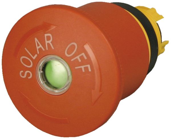 Interrupteur arrêt d'urgence avec poussoir champignon