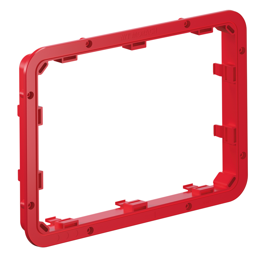 Telaio di rialzo  MORACH 25mm per scatola da cassaforma 290×220mm rosso