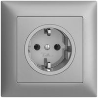 Presa SCHUKO INC EDIZIOdue FMI, 16A, 250VAC, L+N+PE silver