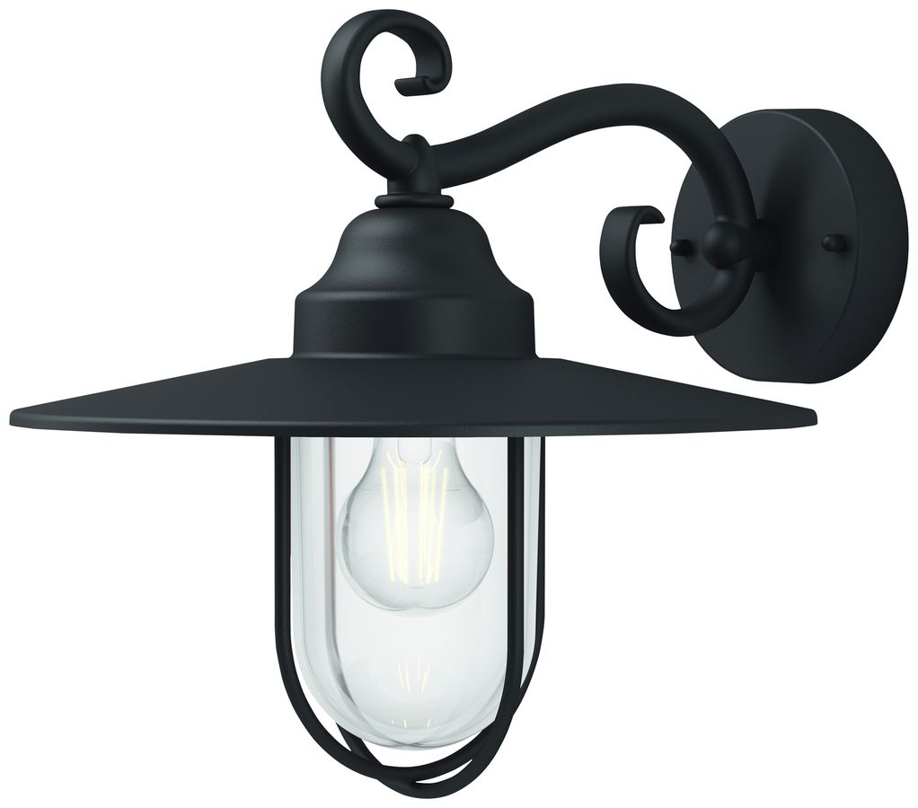 Wandleuchte myGarden Pasture, E27 355×303×300mm IP44 schwarz