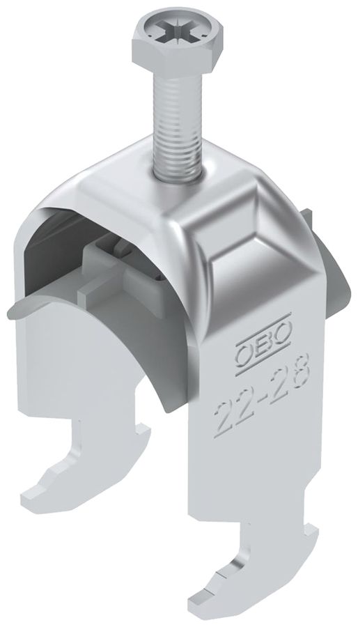 Fixation rapide BET 2056 pied à H matière synthétique 22…28mm 1×câble aluminium