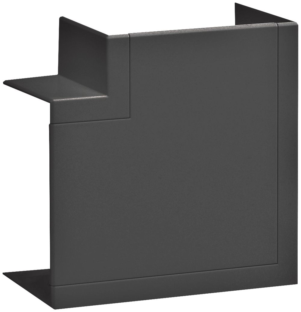 Angle plat tehalit pour canal BR 65×100mm couvercle 80mm noir graphite