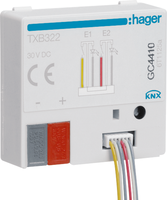 EB-Tasterschnittstelle KNX Hager 4-fach+LED