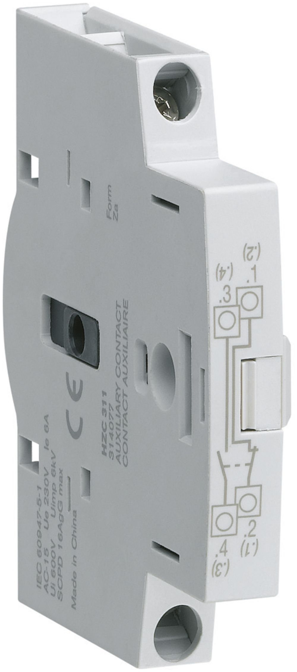 Hilfskontaktblock Hager 1Ö+1S 20…125A