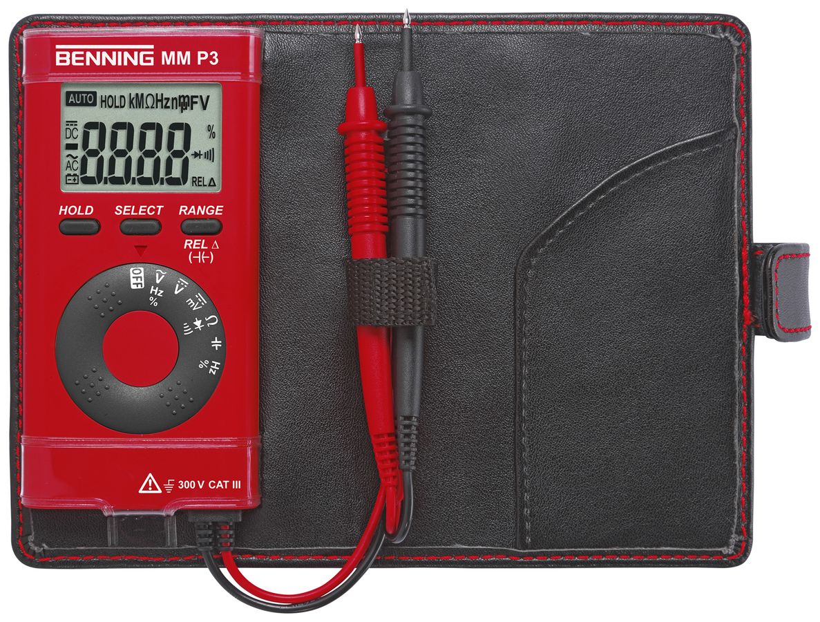 Digital-Multimeter Benning MM P3 600VUC 40MΩ CAT III 300V
