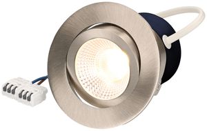 EB-LED-Spot LUCE Round 230 9W 230V 750lm 3000K Loch-Ø80mm nickel 36°