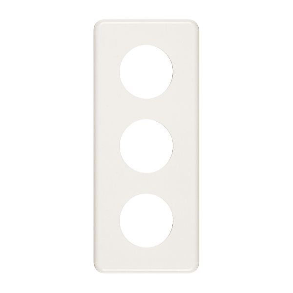 Abdeckplatte 3×1 3×43mm weiss