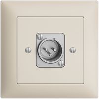 Presa di raccordo XLR con spina EDIZIOdue crema