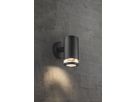 Applique Nordlux Birk 1×GU10 28W IP44 Ø90mm noir