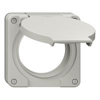 Deckel mit Klappdeckel NEVO Ø60mm für FI-Steckdose lgu (Dicht.sz)