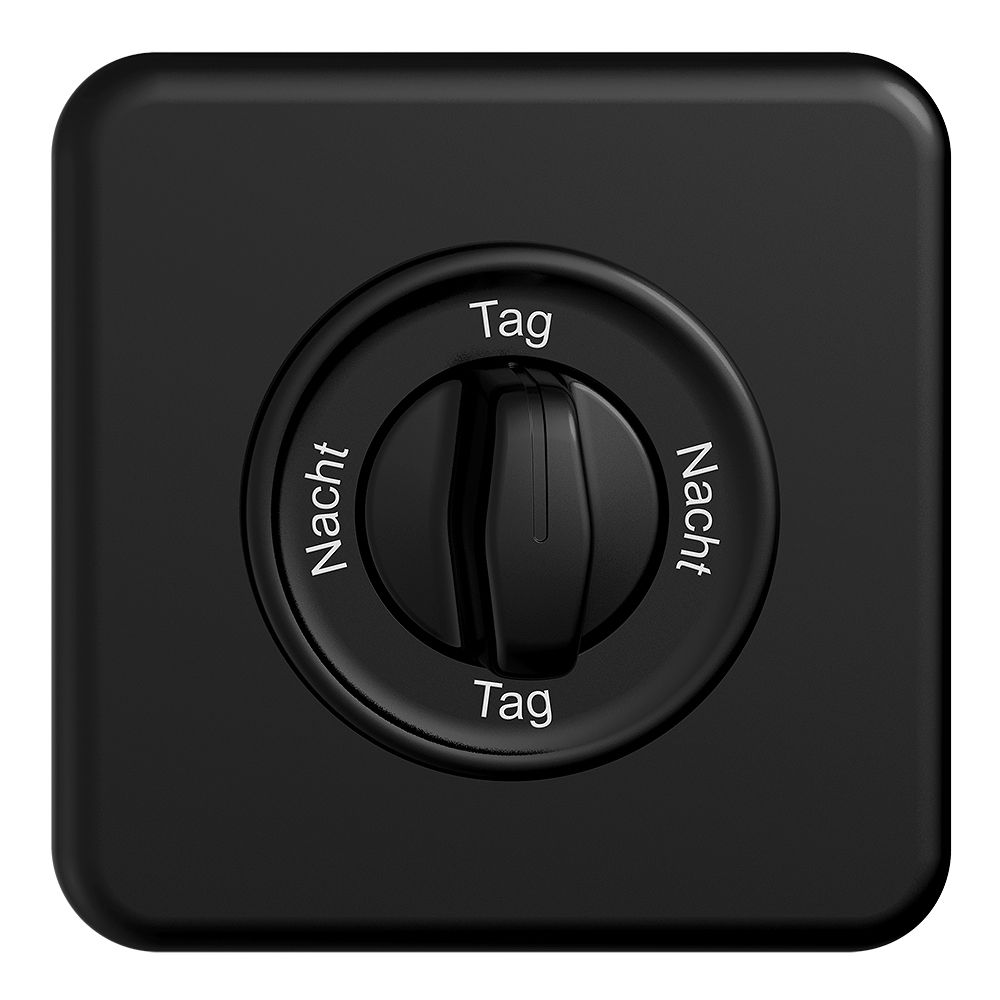 Frontset Nacht-Tag-Nacht-Tag STANDARDdue 90×90mm schwarz