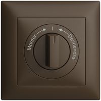 Kit frontale Monter->I<- Descendre EDIZIOdue 88×88mm coffee