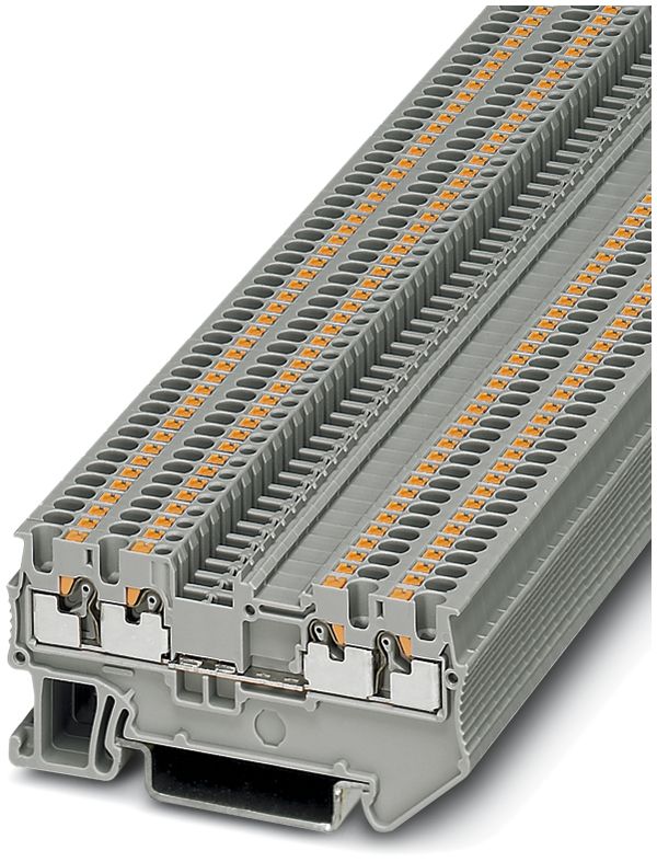 Morsetto di passaggio Push-In 0.14…1.5mm² grigio