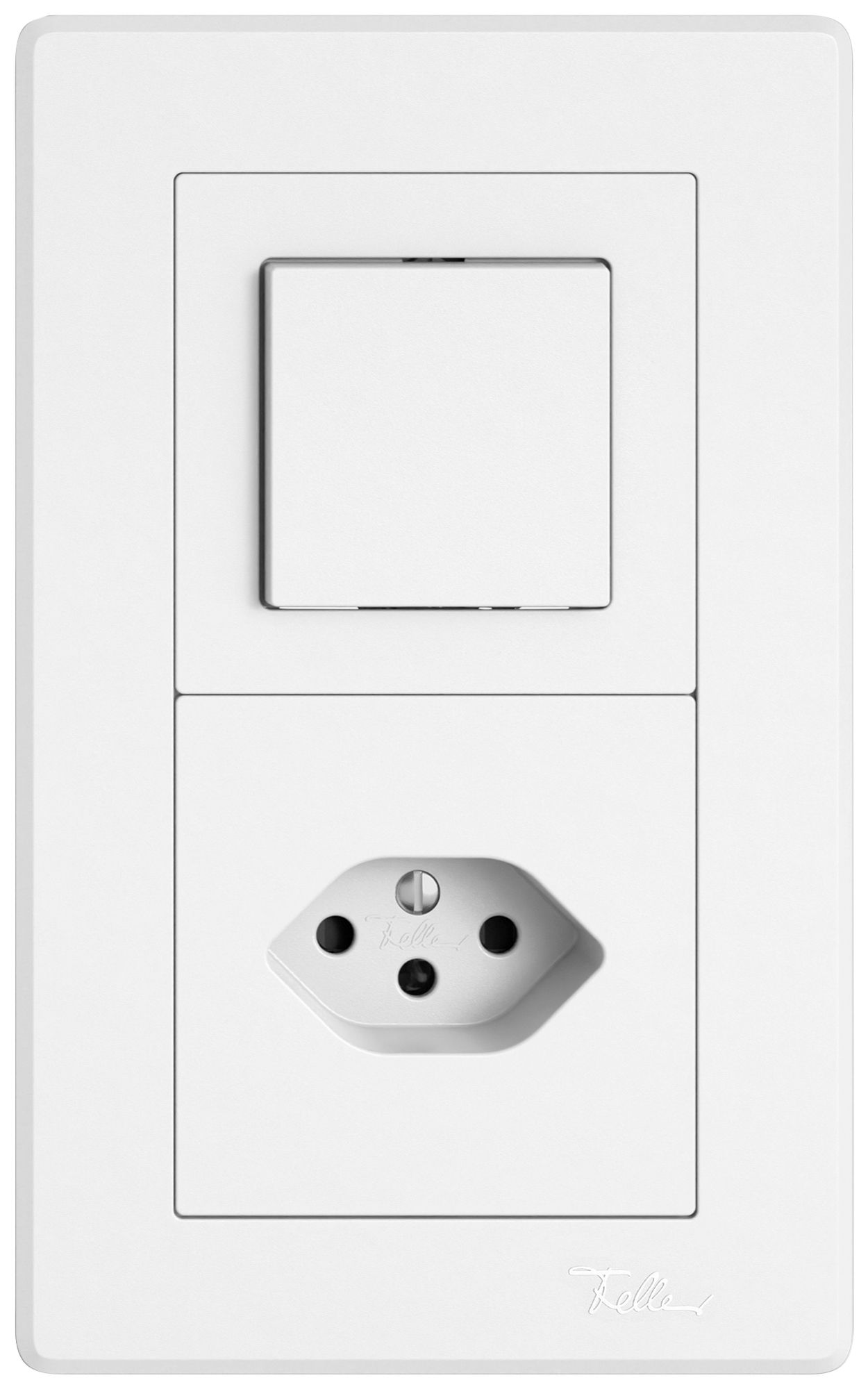 Combinazione INC EDIZIO.liv SNAPFIX® 2×1 156×96mm invertitore 1L+1×T13 bianco