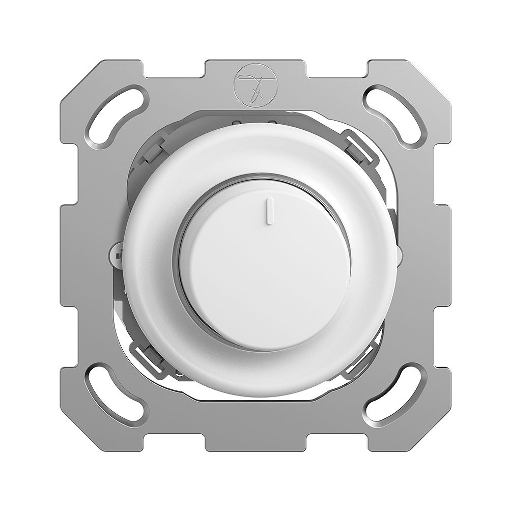 UP-Drehdimmer STANDARDdue 20…600W beleuchtbar Phasenabschnitt weiss