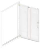 Porta con fessura e cornice SE Pragma bianco per 2campi/6file