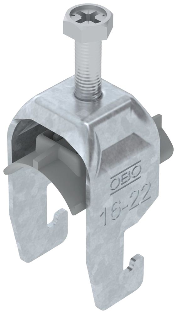 Fixation rapide BET 2056 pied à U mat.synthétique 16…22mm 1×câble acier Zn-ch-im