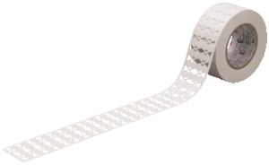 Kabelmarkierer 25×20 mm weiss 1 Stück à 500 Markierer/Rolle, unbedruckt