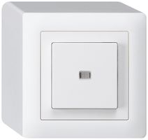 Contact à poussoir lumineux AP kallysto AR/2L blanc