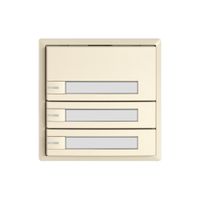 Pulsante universale EDIZIO.liv UNI SNAPFIX® c.LED RGB 3× com.1T targ.cr