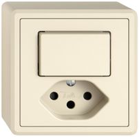 Combinazione AP EDIZIO.liv SNAPFIX® schema 6+T13 con shutter cr