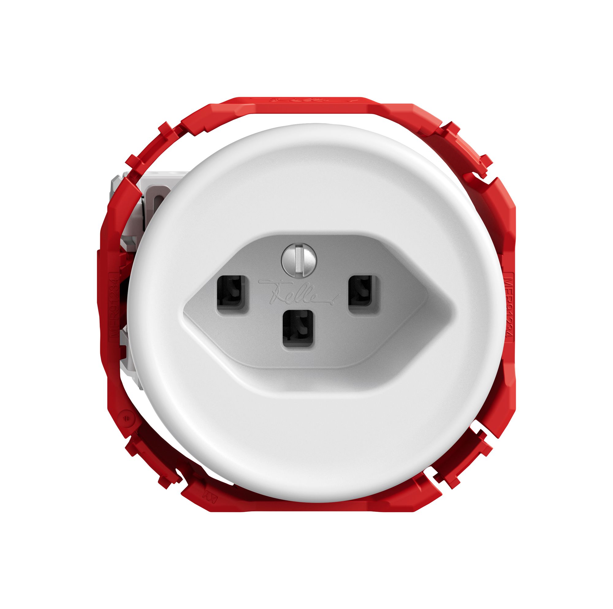 Steckdose STANDARDdue SNAPFIX® 1×T23 ws