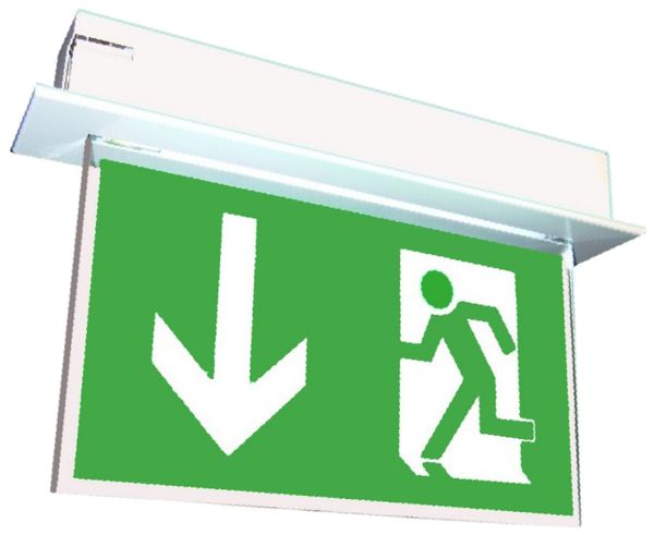 Notleuchte ELED 12 PET+T 368×235×70mm