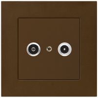 UP-Antennendose kallysto.pro R/TV 19dB 2GHz braun