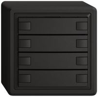 AP-Universaltaster EDIZIO.liv UNI SNAPFIX® o.LED 4× 2-Tbed.sz