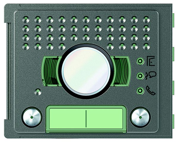 Façade pour module haut-parleur/caméra de porte 60° Sfera Robur avec 2 boutons