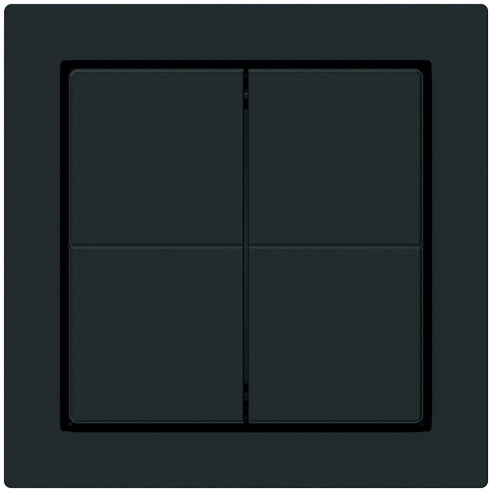 Funktaster Friends of Hue KAL, 4×, 60×60mm, klebend, schwarz