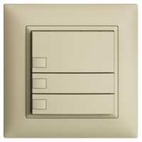 UP-KNX-Taster RGB EDUE FMI, 250mW, o.LED, 3×Taste, 1×Tastenb., van