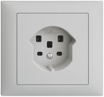 EB-Steckdose EDIZIOdue T25 16A hellgrau, Schraubklemmen