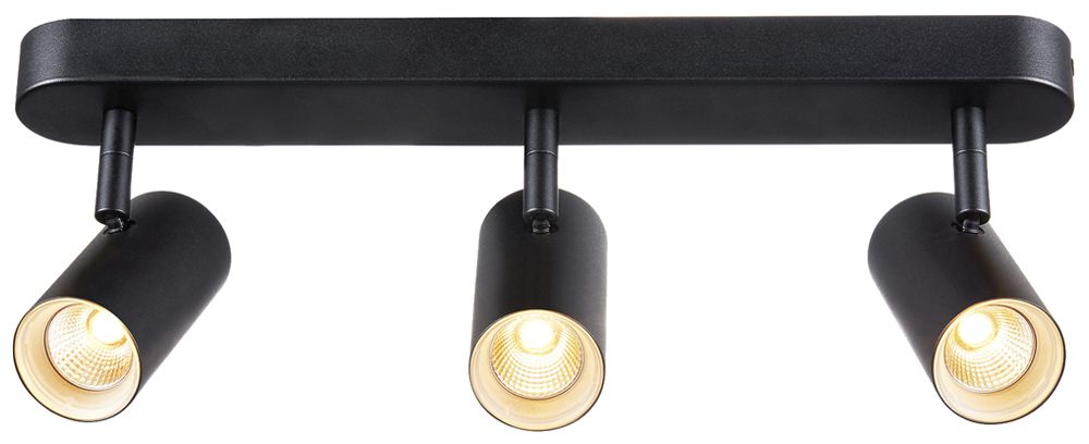 Spot LED SLV NOBLO 19W 2350lm 927 REG 400×105×127mm nero 3×Spot