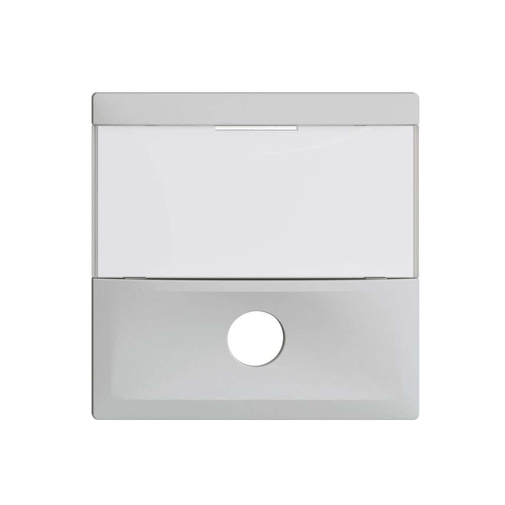 Frontplatte EDIZIOdue hellgrau für Sonnerietaster