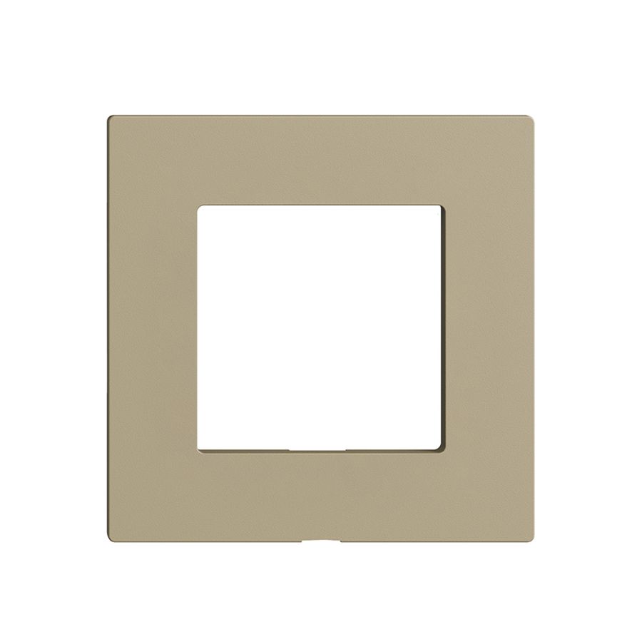 Plaque frontale Edue Wiser p.kit d.recouvrement, s.gravure, IP20, 60×60mm, sand