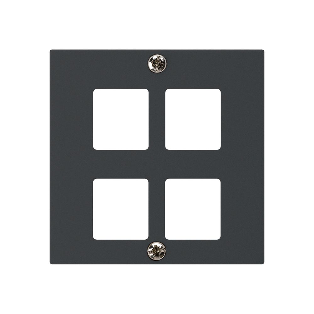 Frontplatte HMS kallysto für 4 Module schwarz