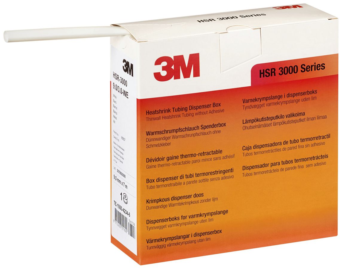 Schrumpfschlauch 3M HSR/9/3 weiss 7m