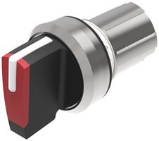 EB-Drehschalter EAO45 0-rast. rot, Ring silber