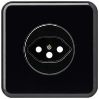 UP-Frontset basico Typ 13 86×86mm schwarz mit Kinderschutz