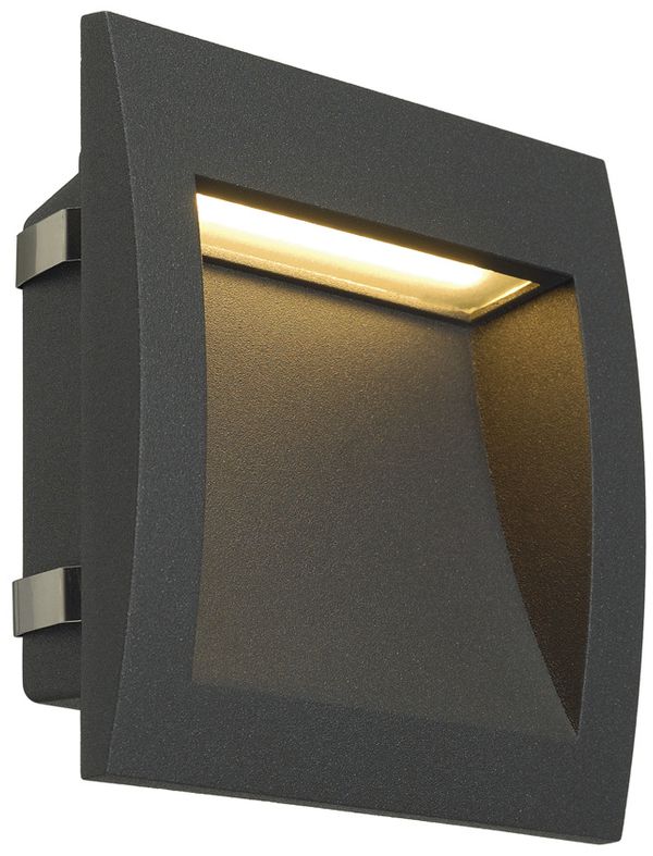 EB-LED-Wandleuchte SLV DOWNUNDER OUT L, 0.96W 85lm 3000K IP55 anthrazit