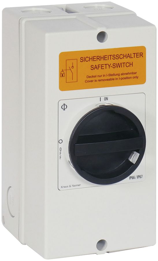 AP-Revisionsschalter K&N 20A/400V 0/3L BK/GY