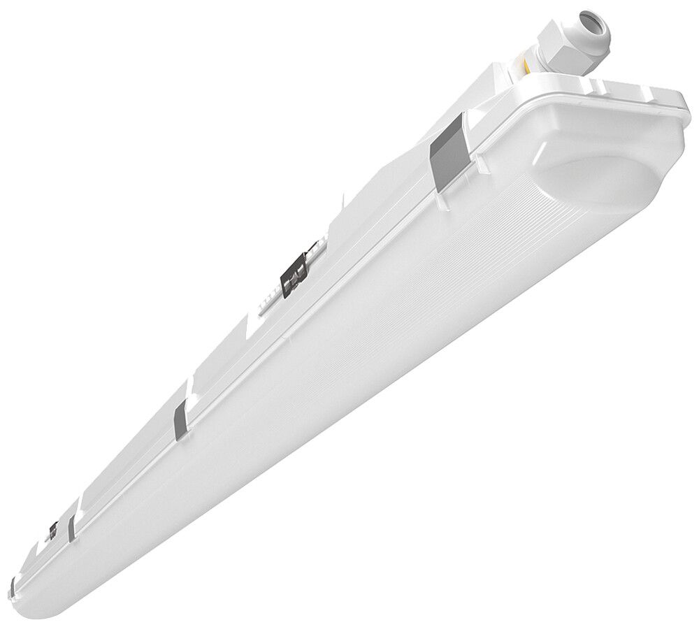 LED-Feuchtraumleuchte ESYLUX OLIVIA-2 33W 5000lm 4000K IP66 DALI-2 hellgrau