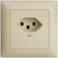 UP-Steckdose EDIZIOdue T23 16A vanille, Schraubklemmen